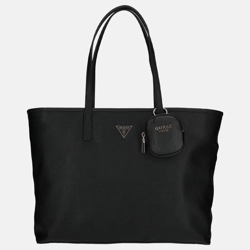 Guess Power Play Tech tote shopper black bij Duifhuizen