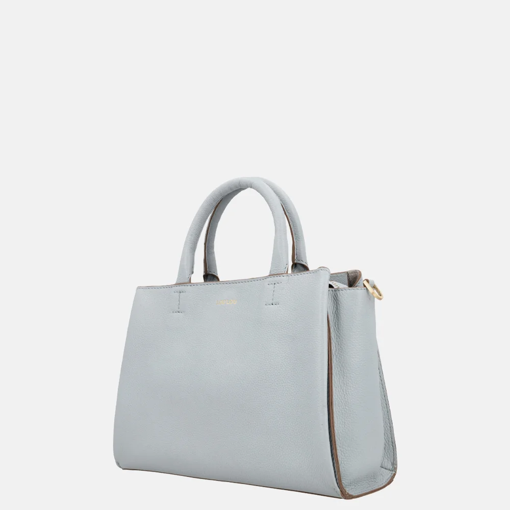 Loulou Essentiels Vera handtas blue aura bij Duifhuizen