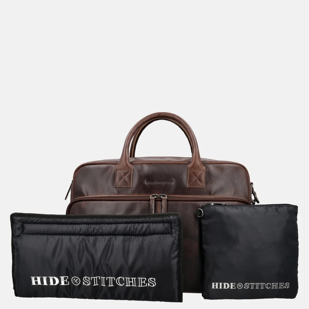 Hide & Stitches Nevajo Next luiertas donkerbruin bij Duifhuizen