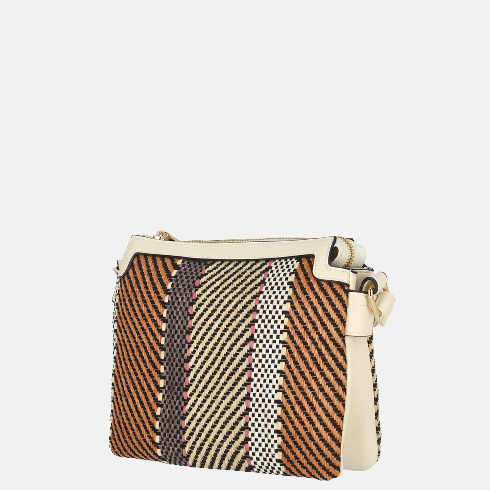 Bulaggi Sapphire crossbody tas creme bij Duifhuizen