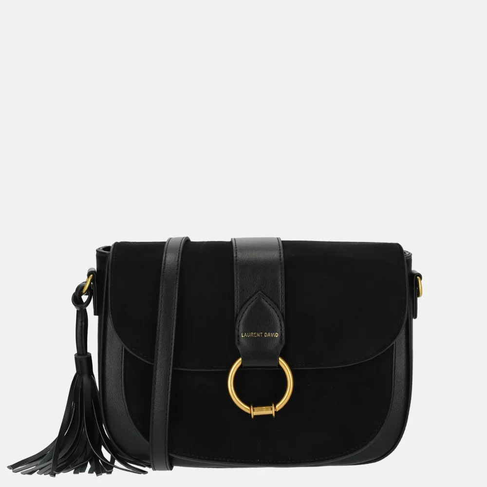 Laurent David Camille crossbody tas black bij Duifhuizen