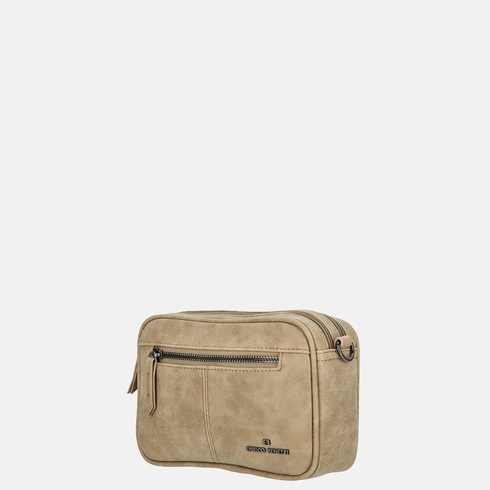 Enrico Benetti Stacey crossbody tas middentaupe bij Duifhuizen