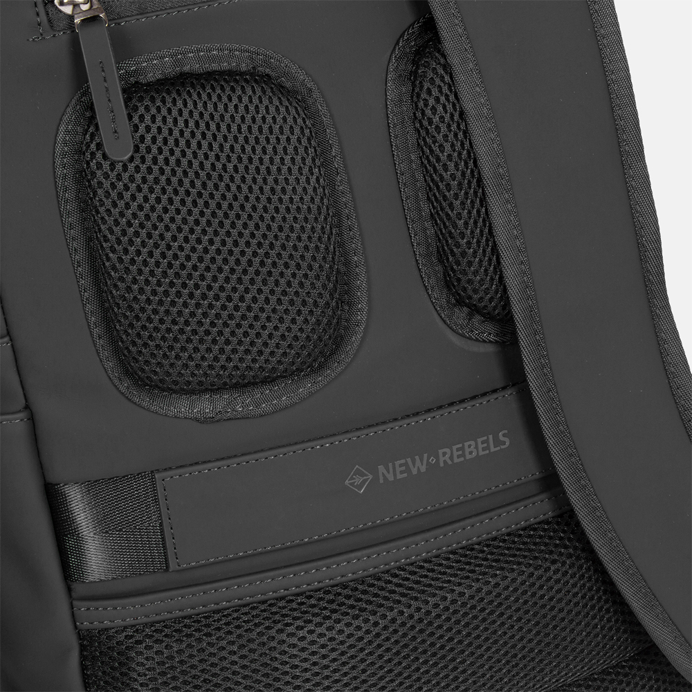 New Rebels Harper rugzak 14.1 inch black bij Duifhuizen