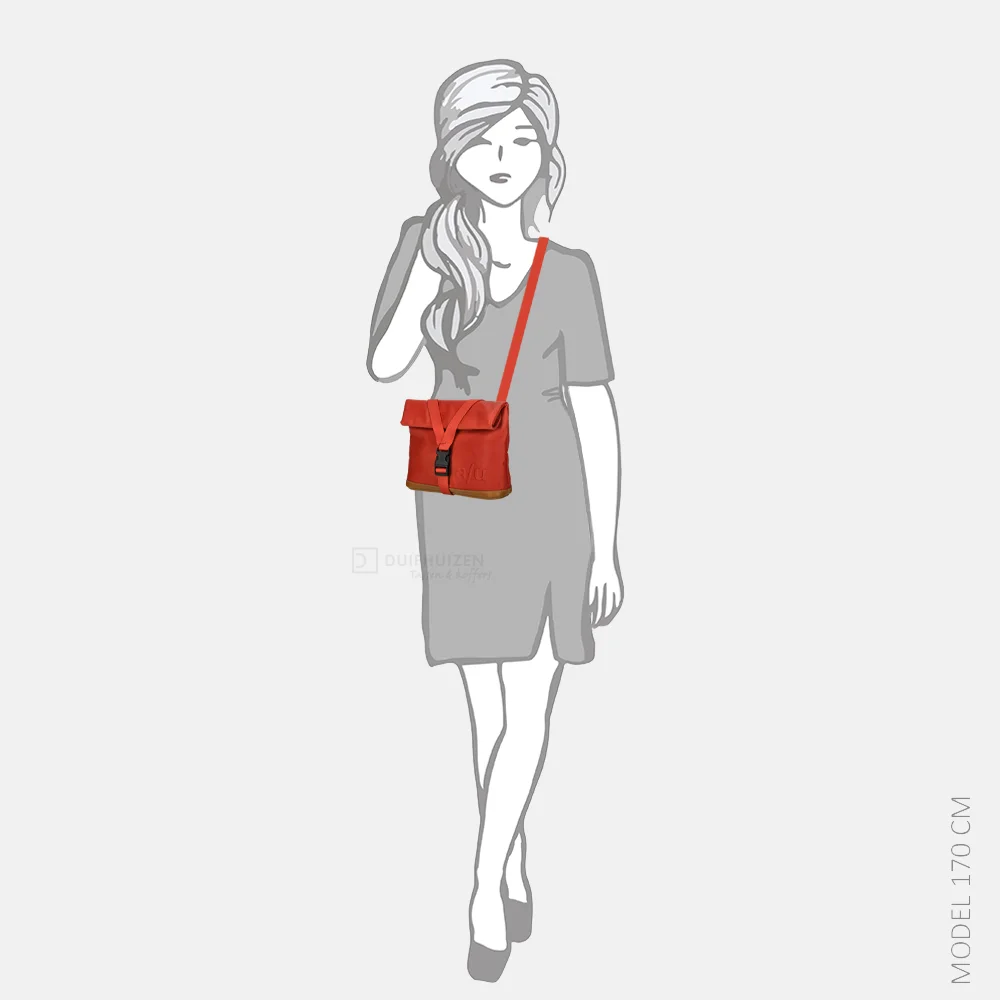 Aunts and Uncles crossbody tas goji berry bij Duifhuizen