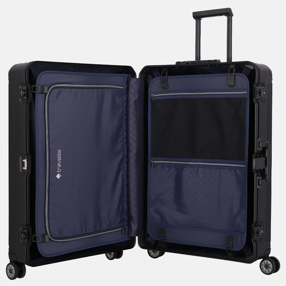 Travelite Next koffer 77 cm zwart bij Duifhuizen