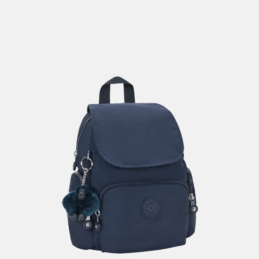 Kipling City Zip rugzak mini blue bleu 2 bij Duifhuizen