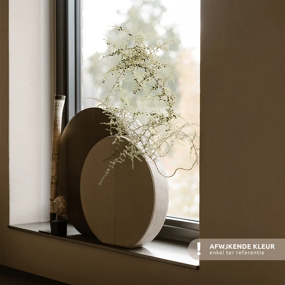 Chamada leren vaas croco medium gun bij Duifhuizen