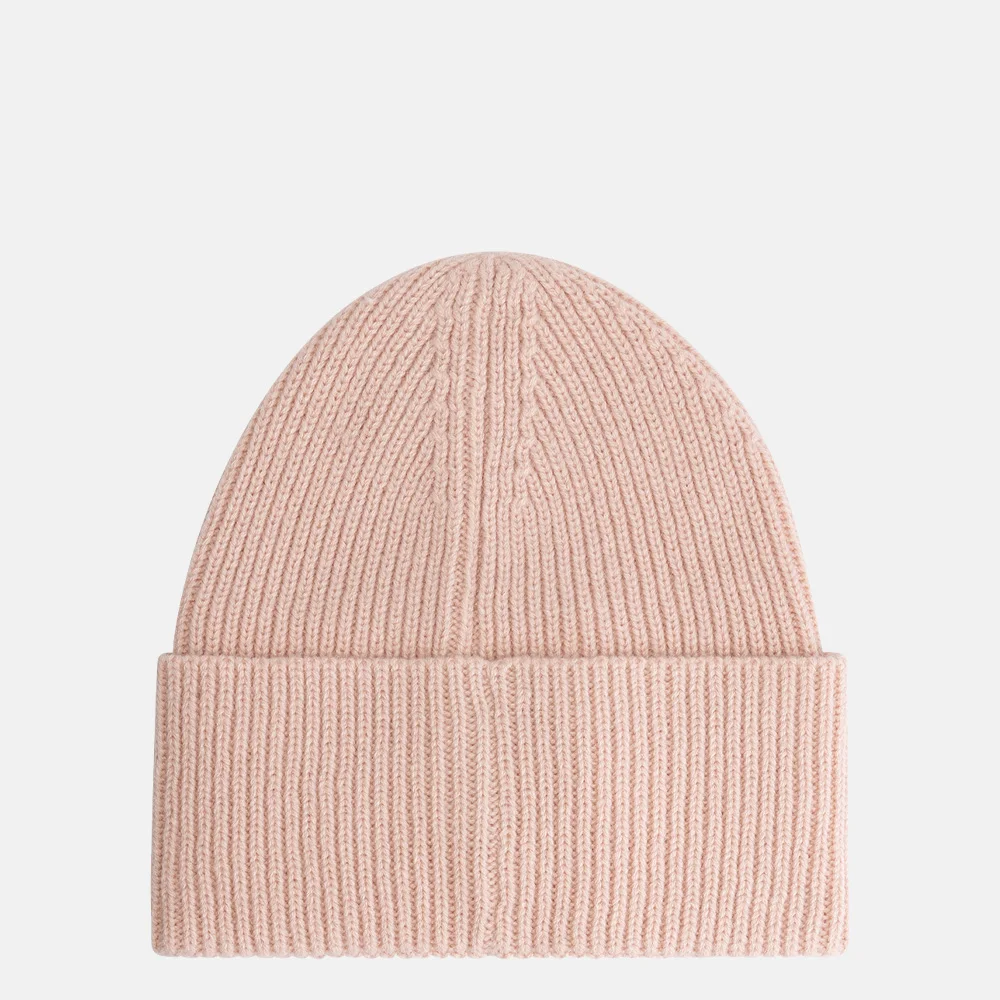 Nikkie Round Patch beanie silver pink bij Duifhuizen