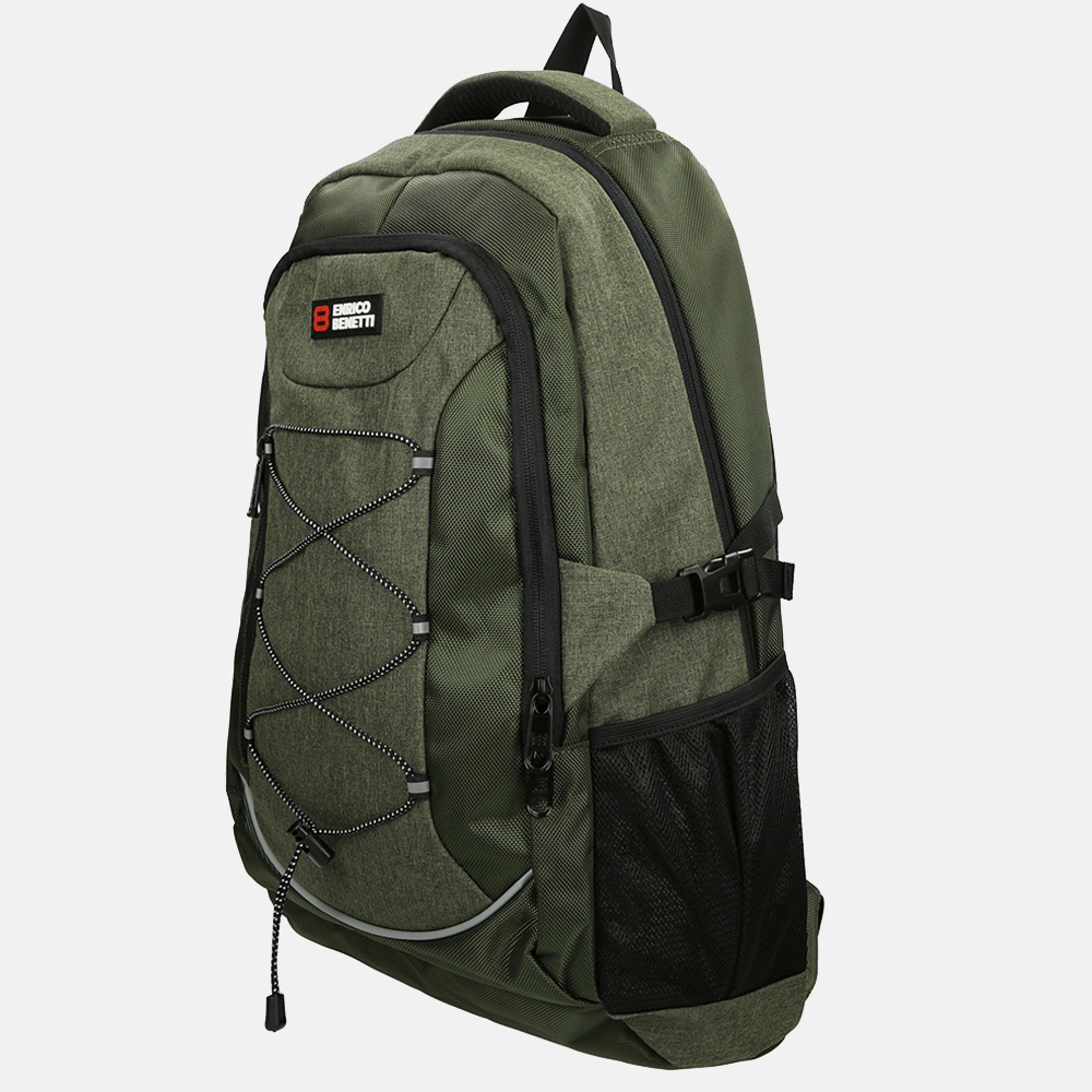 Enrico Benetti Yellow Stone rugzak 15 inch olijf bij Duifhuizen