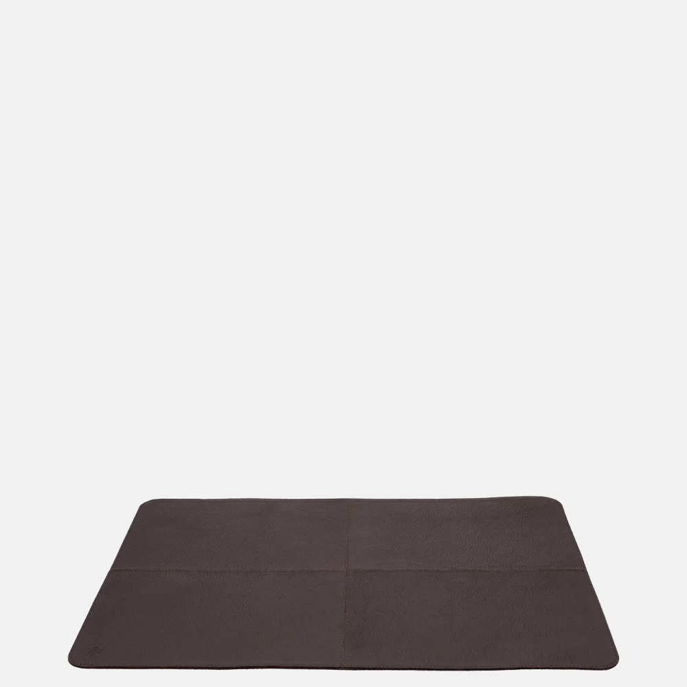 Chamada leren placemats rechthoek effen (2 stuks) donkerbruin bij Duifhuizen