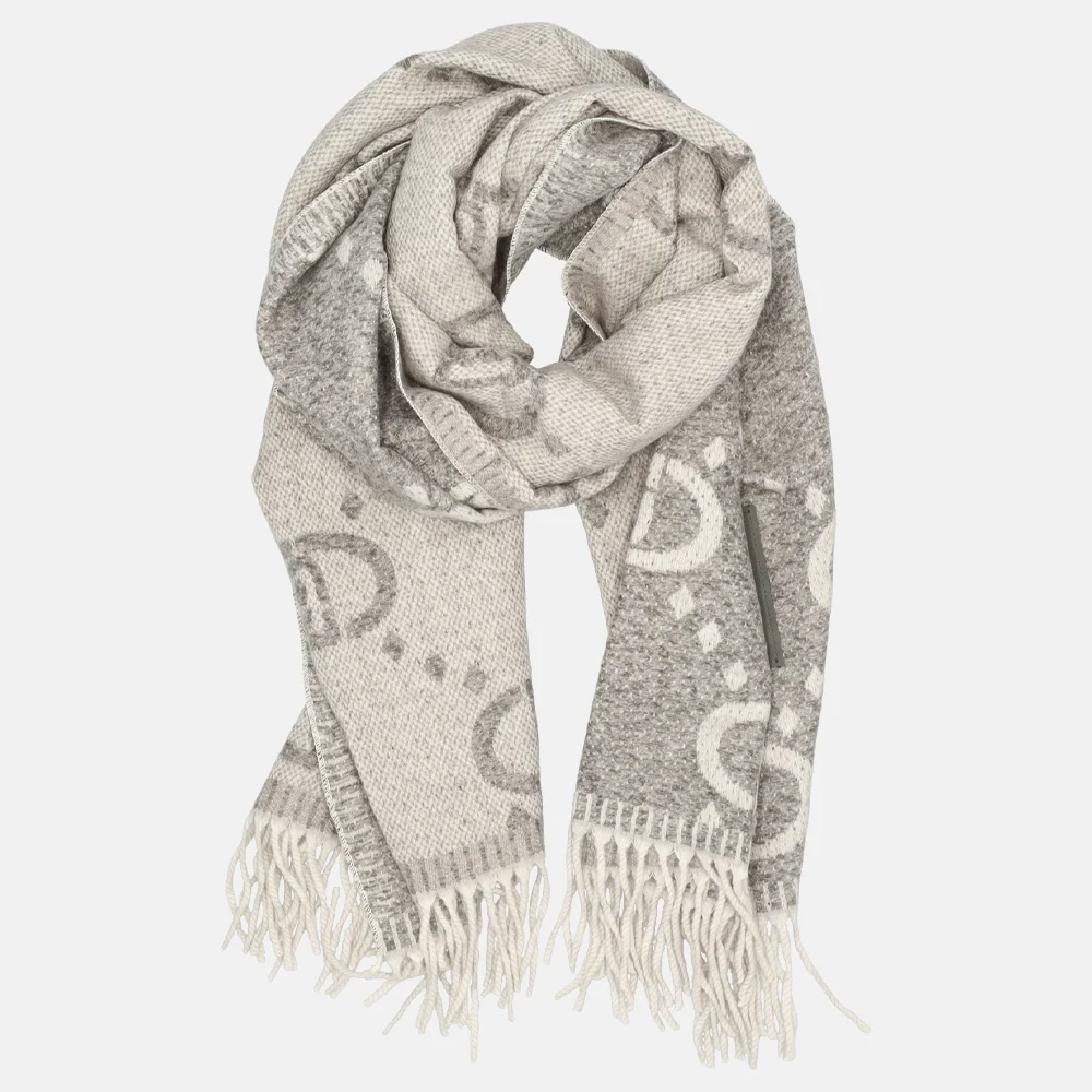 Liu Jo sjaal logo grey cloud bij Duifhuizen