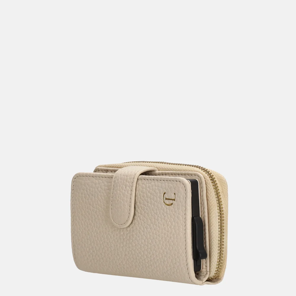 Charm London safety wallet portemonnee creme bij Duifhuizen