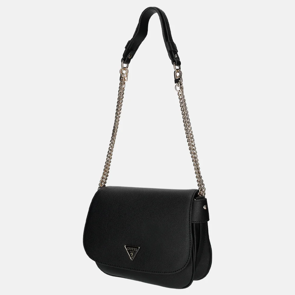 Guess Fedora flap schoudertas black bij Duifhuizen