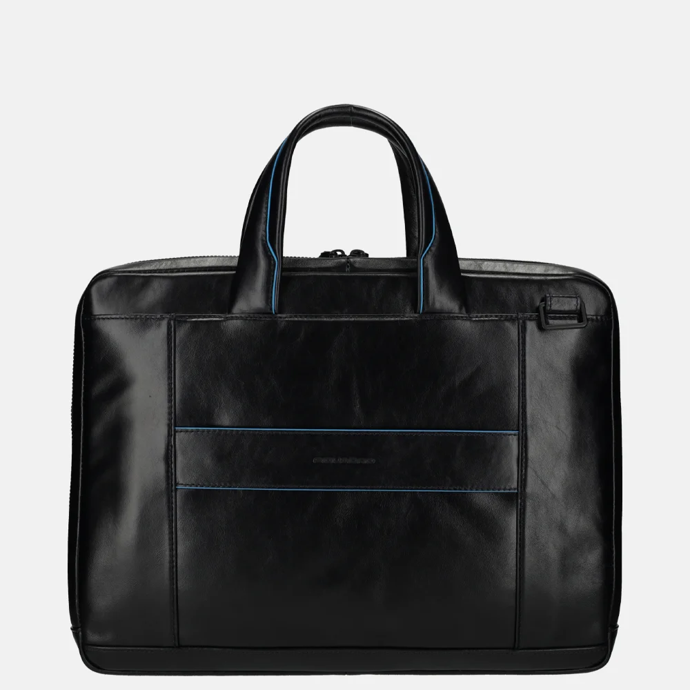 Piquadro laptoptas 14 inch blue bij Duifhuizen