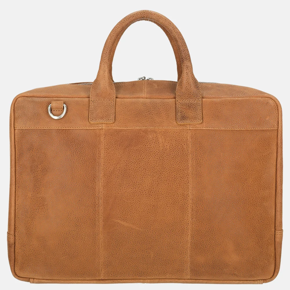 Plevier Kentron laptoptas 17.3 inch cognac bij Duifhuizen