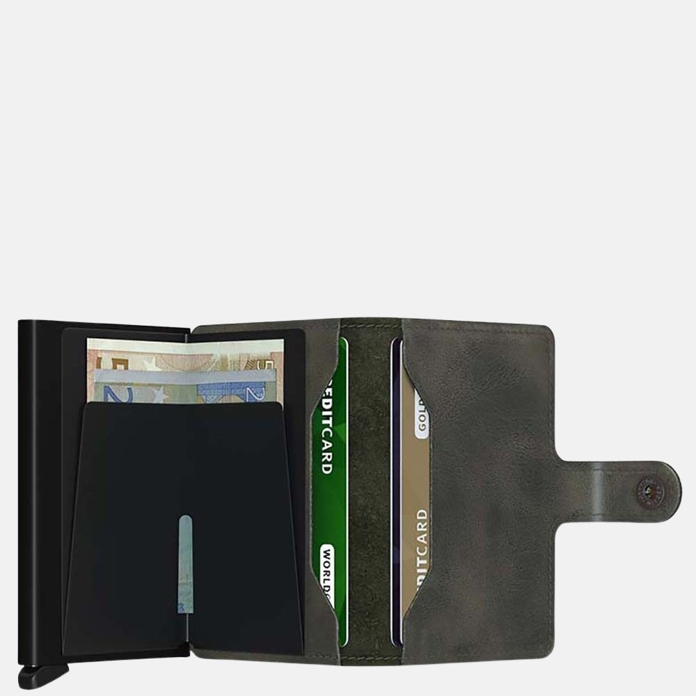 Secrid Miniwallet pasjeshouder vintage olive-black bij Duifhuizen