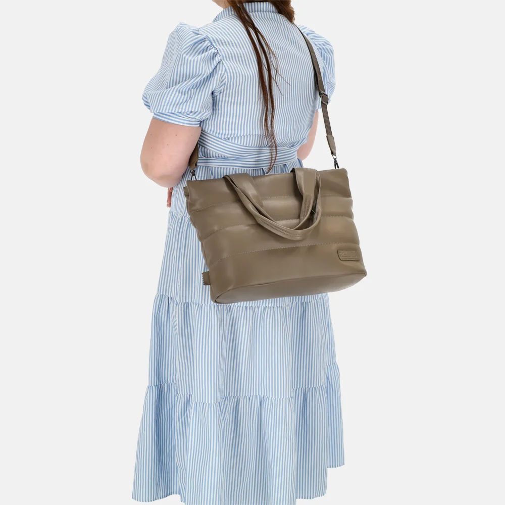 Zebra Trends Evie shopper taupe bij Duifhuizen