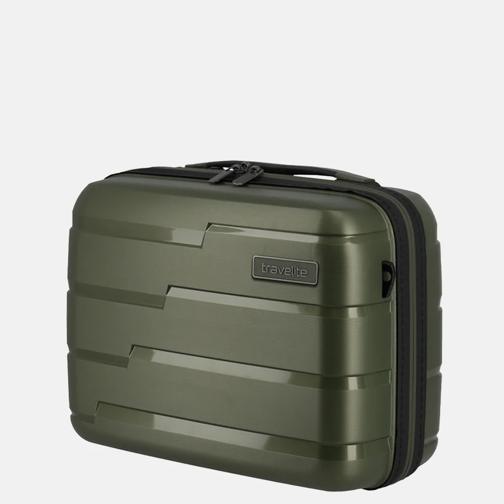 Travelite Air Base beautycase olive bij Duifhuizen