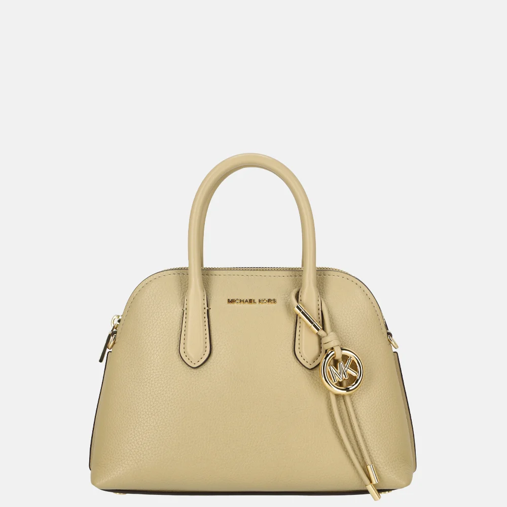 Michael Kors Freddie dome satchel handtas M khaki bij Duifhuizen