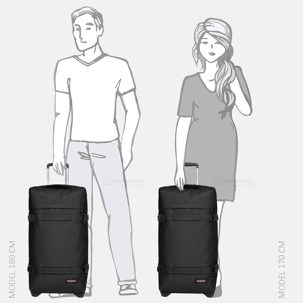 Eastpak Transit'R reistas M black bij Duifhuizen
