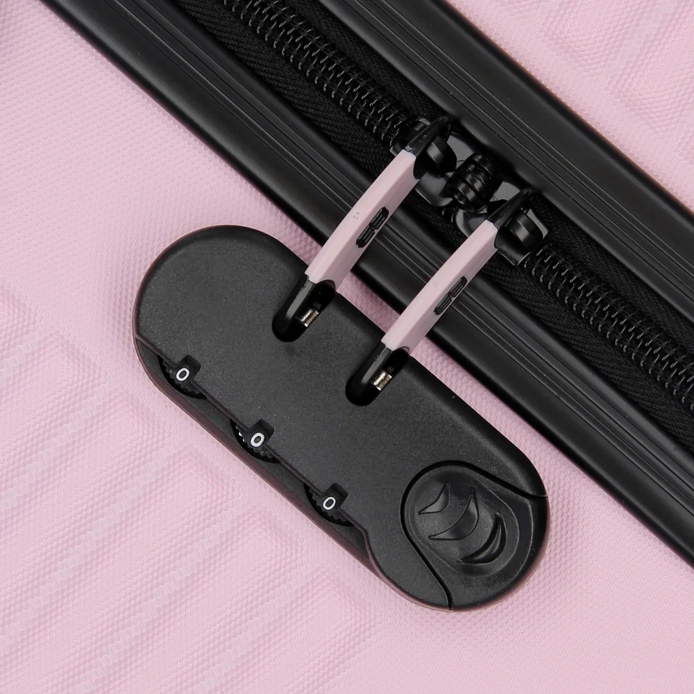 Enrico Benetti 2-delige kofferset Louisville reiskoffers roze bij Duifhuizen