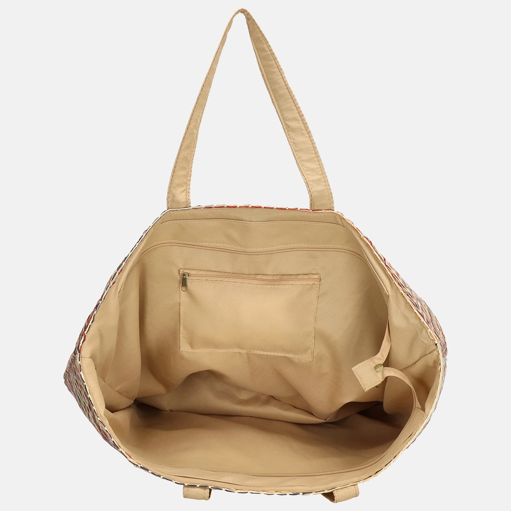 PE Florance strandtas multi bij Duifhuizen