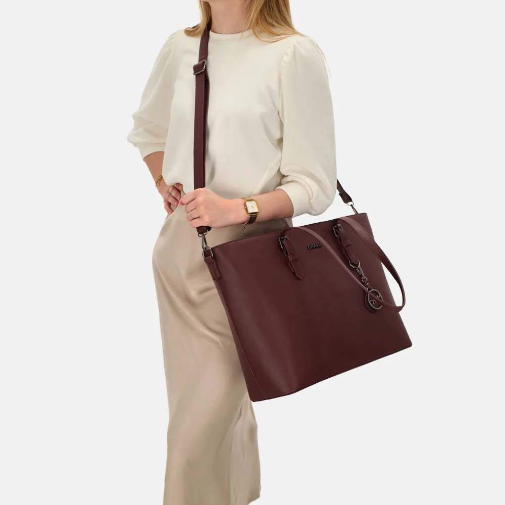 Charm London shopper L bordeaux bij Duifhuizen