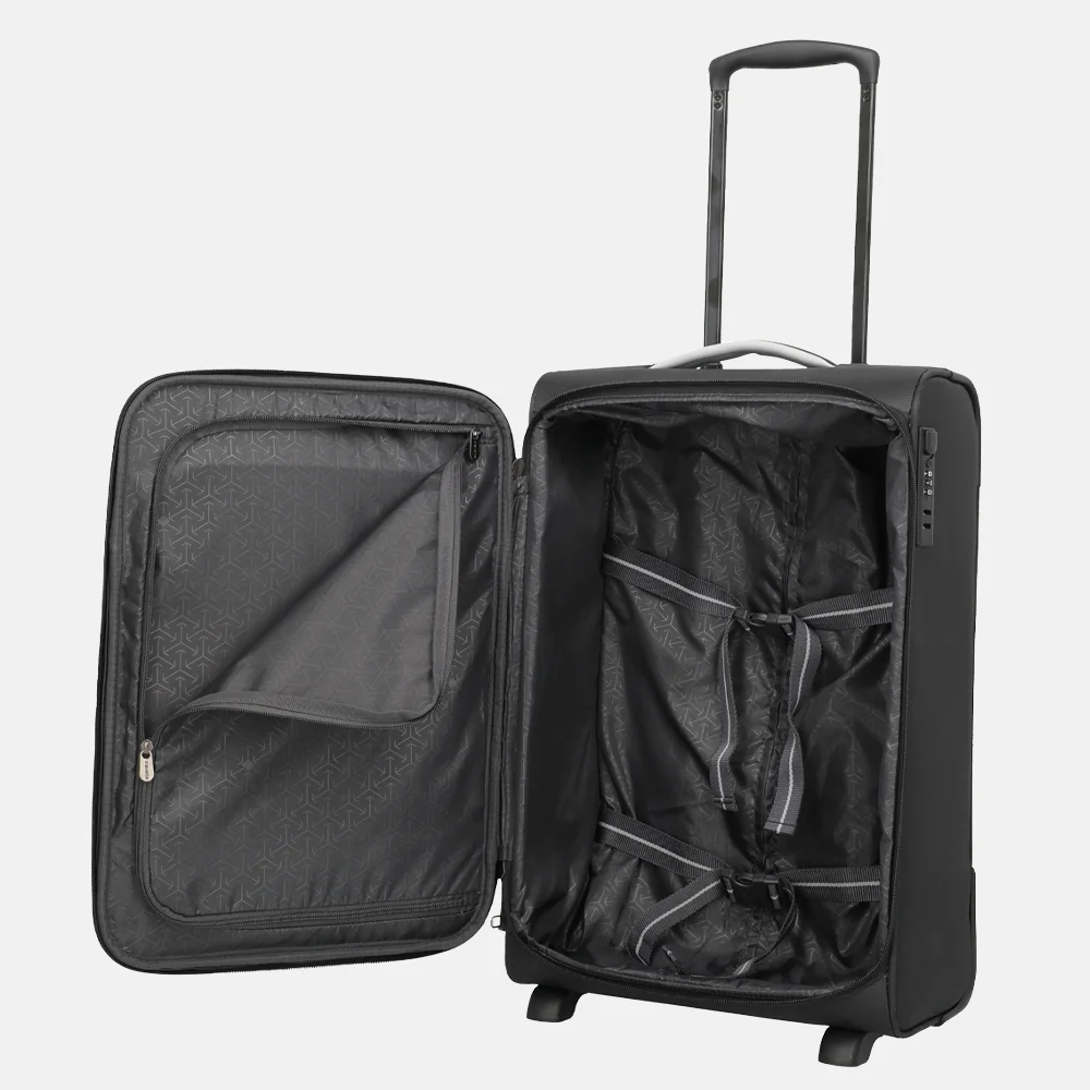 Travelite Jetpack handbagage koffer 55 cm black bij Duifhuizen