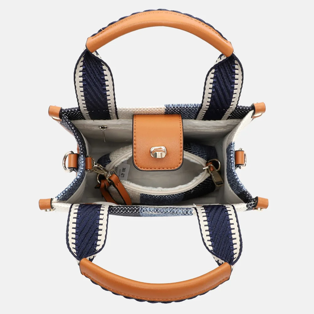 Emily & Noah Jasmin handtas S blauw bij Duifhuizen