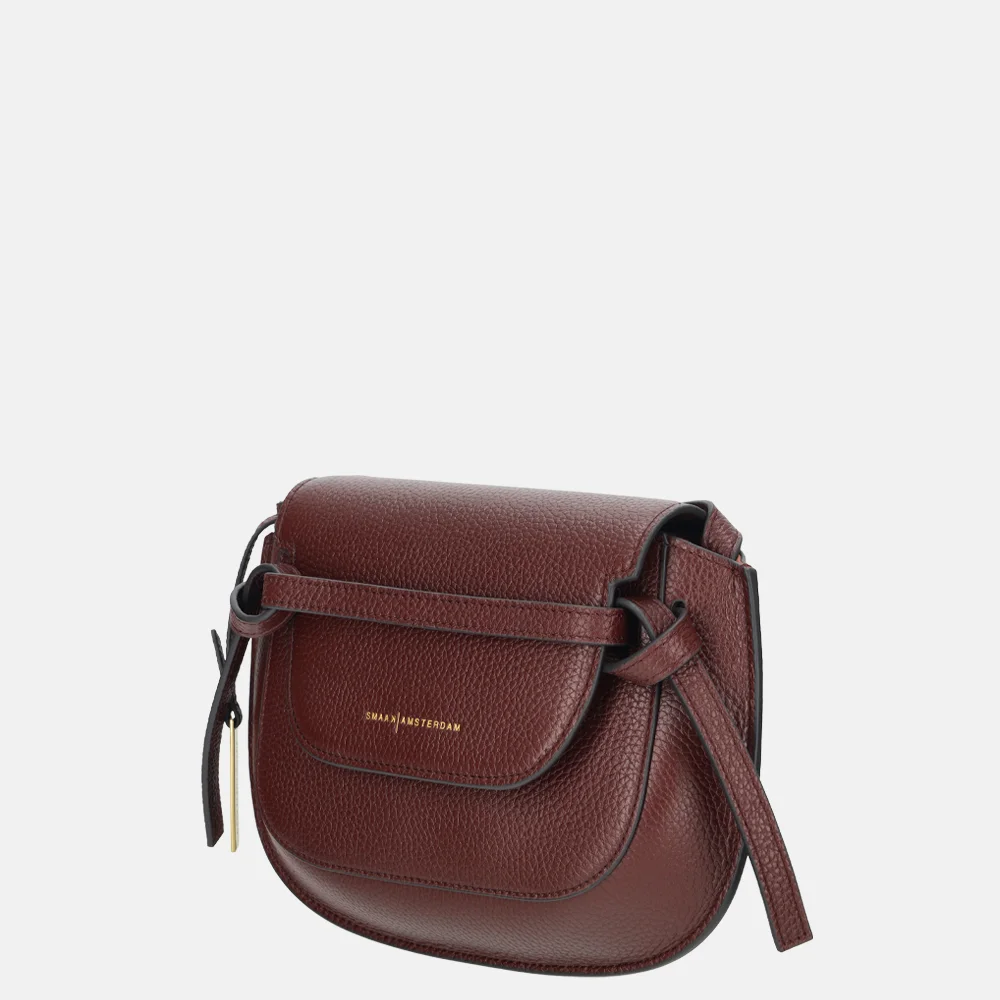 Smaak Amsterdam Clint crossbody tas bordeaux bij Duifhuizen