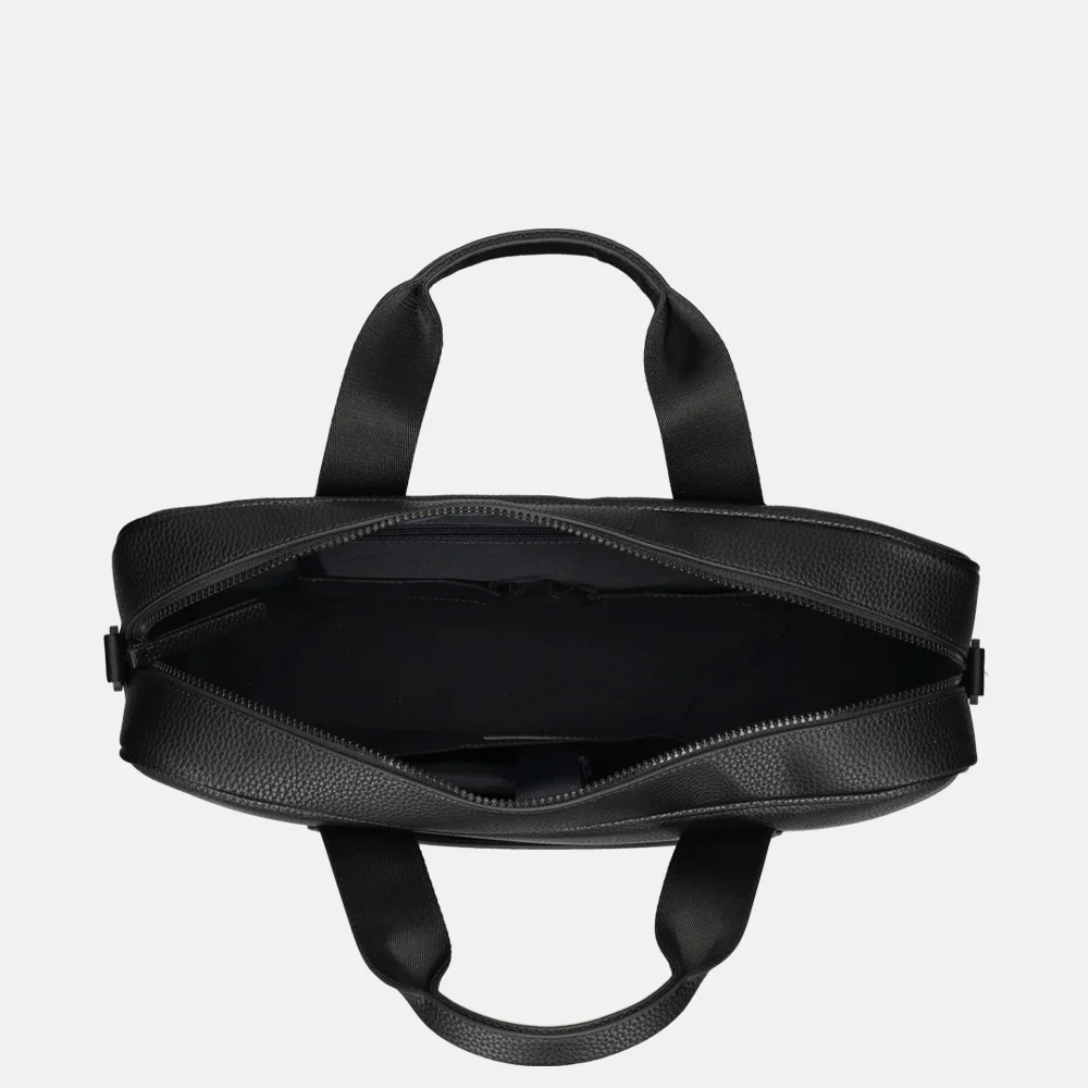 Tommy Hilfiger Essential PU laptoptas 15 inch black bij Duifhuizen