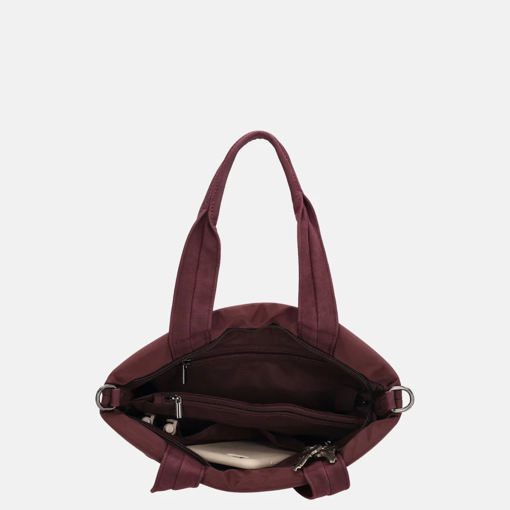 Zebra Trends Elske puffy handtas S bordeaux bij Duifhuizen