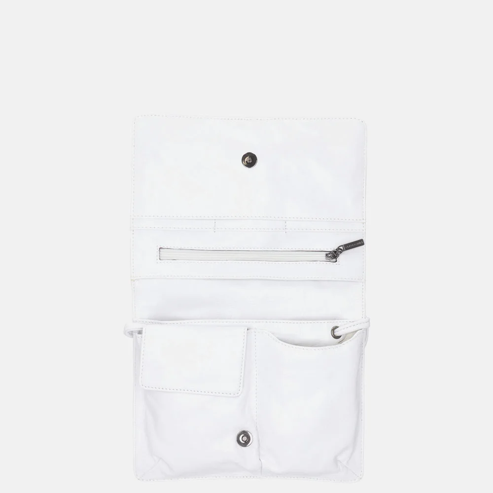 Claudio Ferrici Pelle Vecchia crossbody tas white bij Duifhuizen