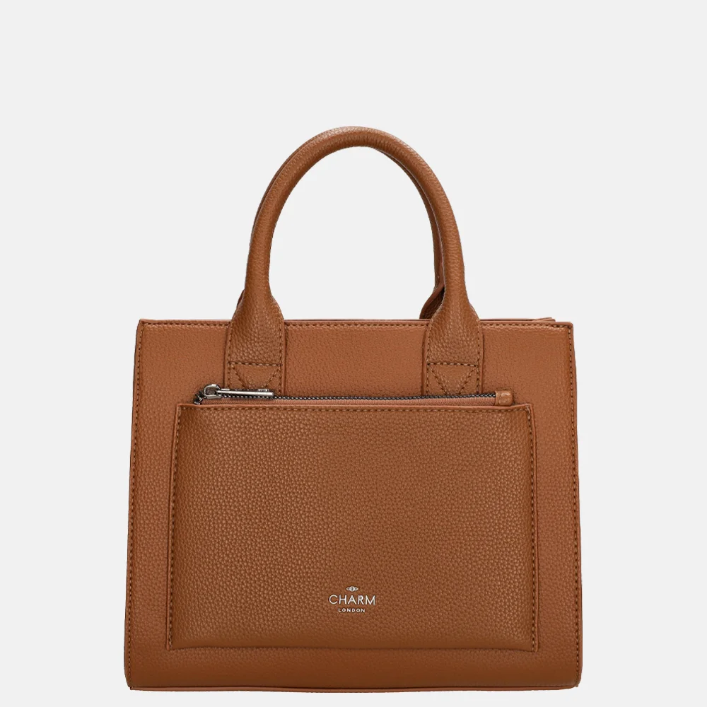 Charm London Pentonville handtas cognac bij Duifhuizen