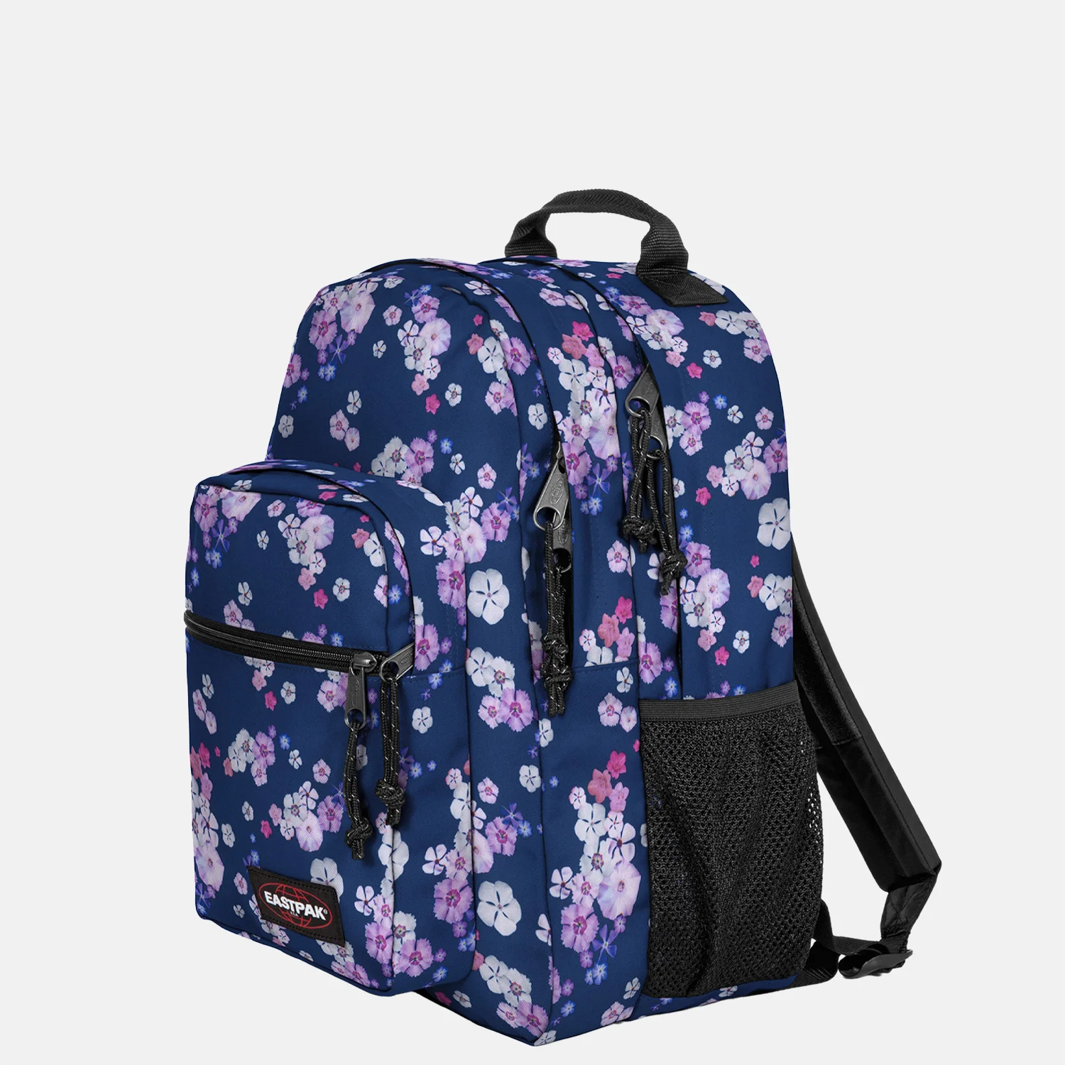 Eastpak Morius rugzak 15 inch floral bloom navy bij Duifhuizen