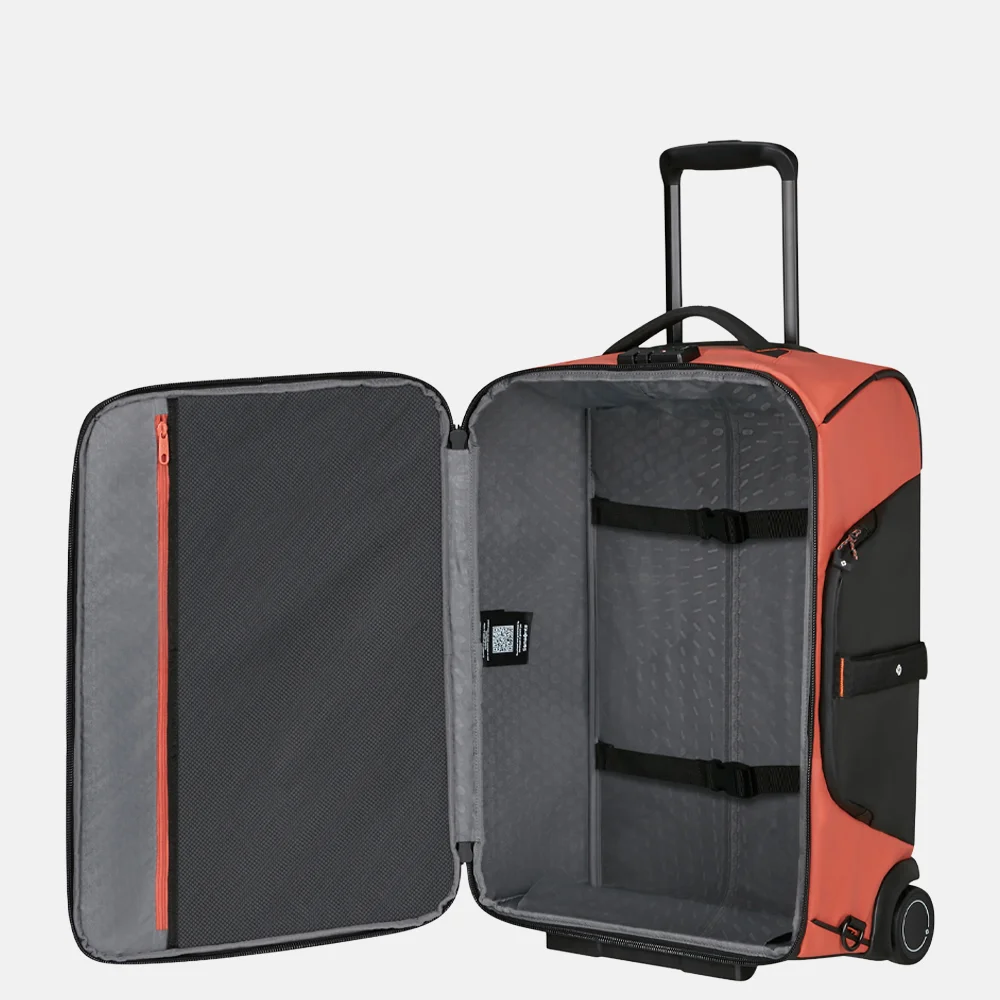 Samsonite Ecodiver rugzak/reistas op wielen clay bij Duifhuizen