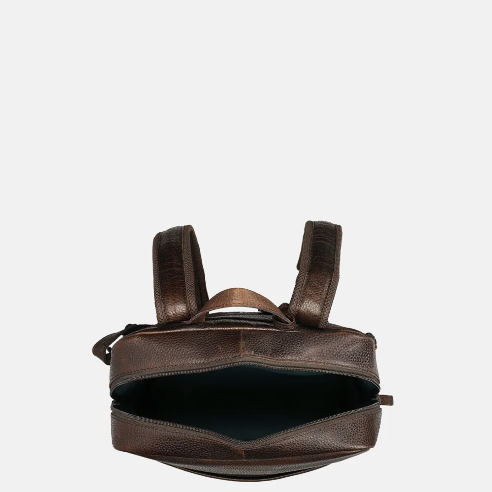 Pylos 59 Sarda rugzak dark brown bij Duifhuizen