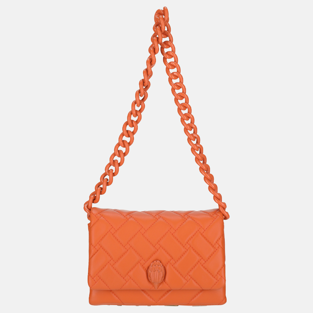 Kurt Geiger mini Kensington crossbody tas orange bij Duifhuizen