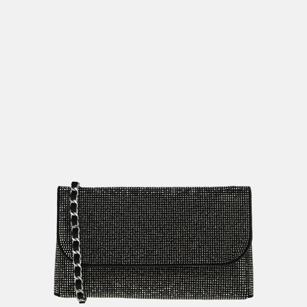 Flora & Co clutch strass gris anthracite