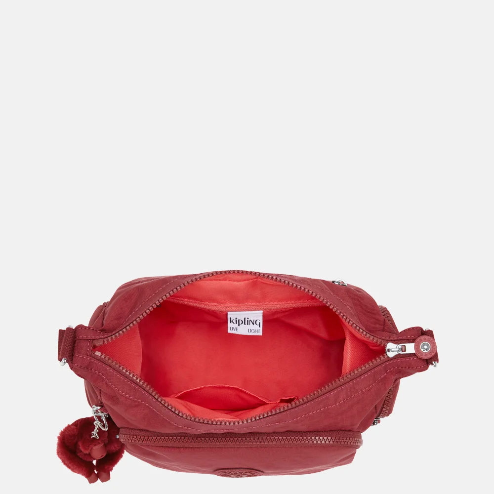 Kipling Gabb schoudertas S funky red bij Duifhuizen