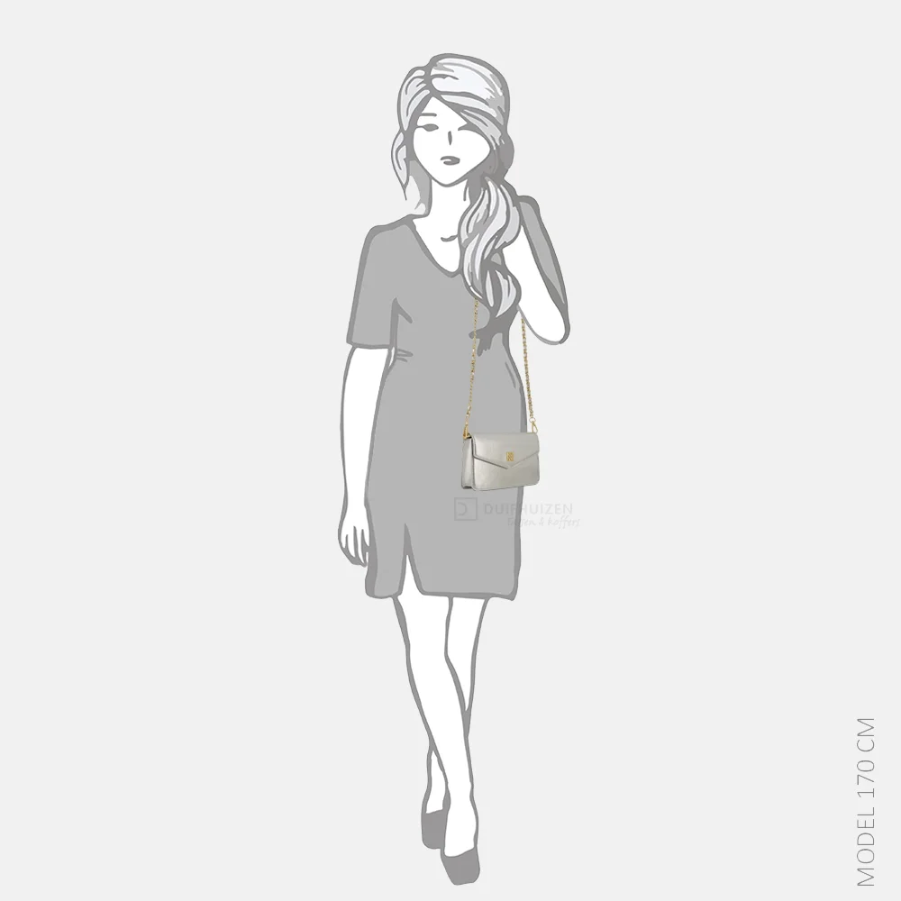 Nikkie Daxing crossbody tas silver bij Duifhuizen