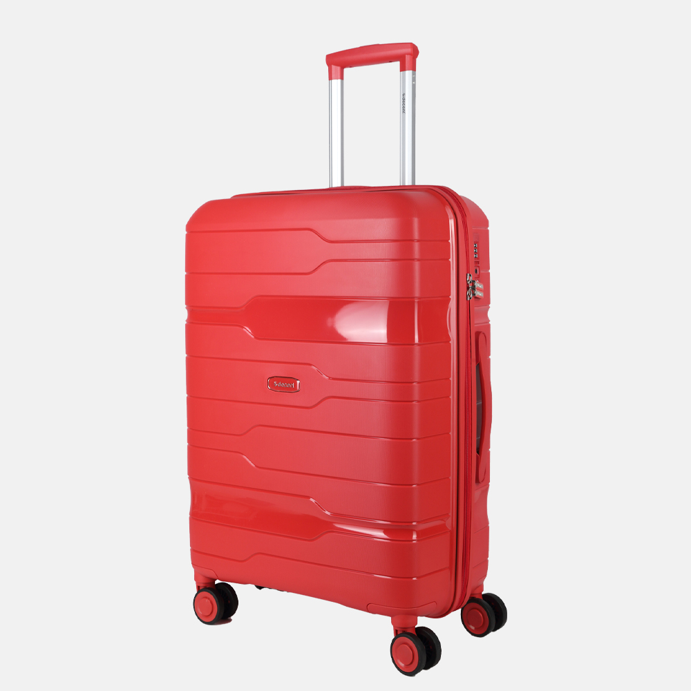 Decent One-City koffer 67 cm rood bij Duifhuizen
