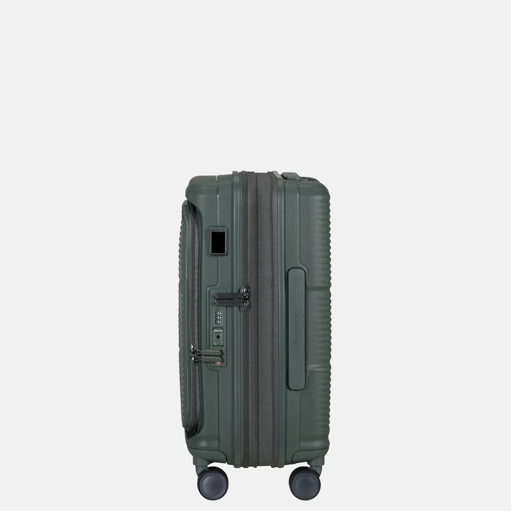 Samsonite Paralux HS Spinner handbagage koffer expendable 55 cm olive bij Duifhuizen