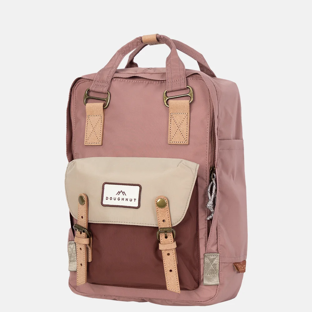 Doughnut Macaroon Jungle Backpack rugzak 14 inch chestnut bij Duifhuizen