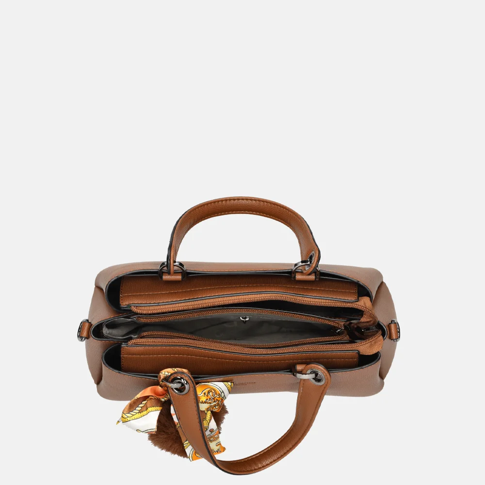 Firenze handtas dark brown bij Duifhuizen