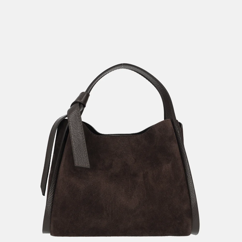 Charm London Knott handtas S donkerbruin bij Duifhuizen