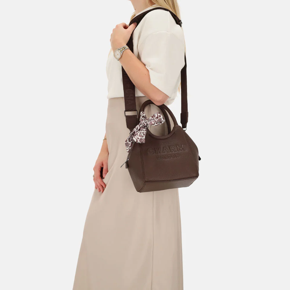 Charm London Bond street handtas S donkerbruin bij Duifhuizen