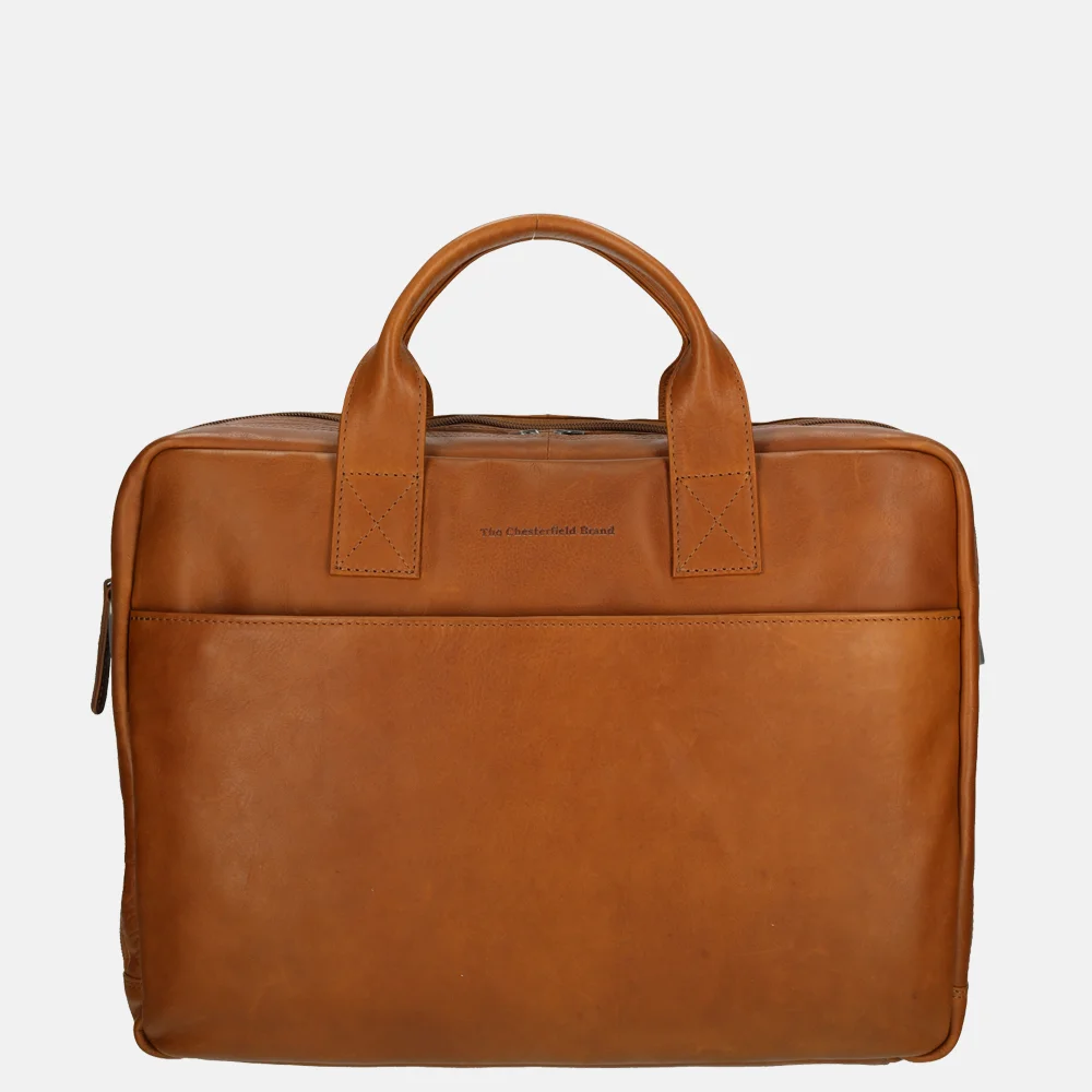 Chesterfield Frazer laptoptas 13 inch cognac bij Duifhuizen