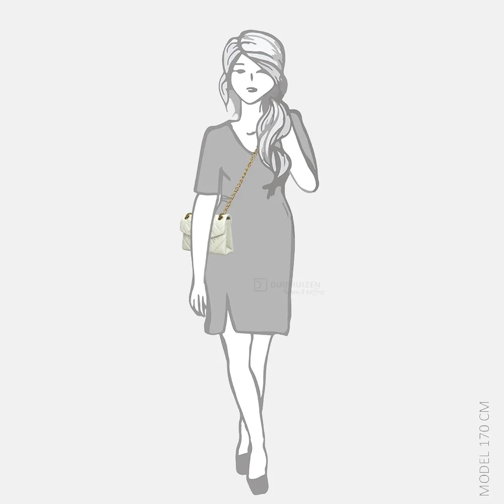 Kurt Geiger Leather Mini Kensington Eye schoudertas bone bij Duifhuizen