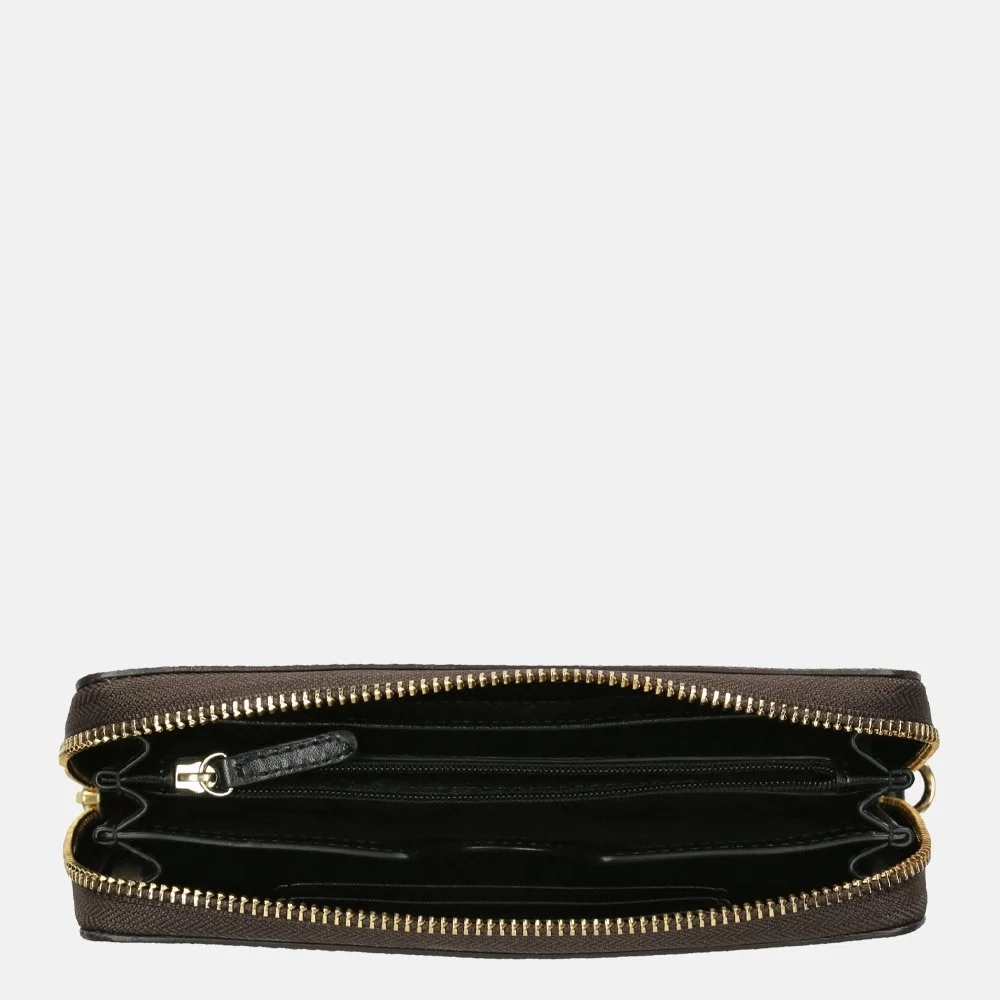 Michael Kors Jet Set portemonnee brown/acorn bij Duifhuizen